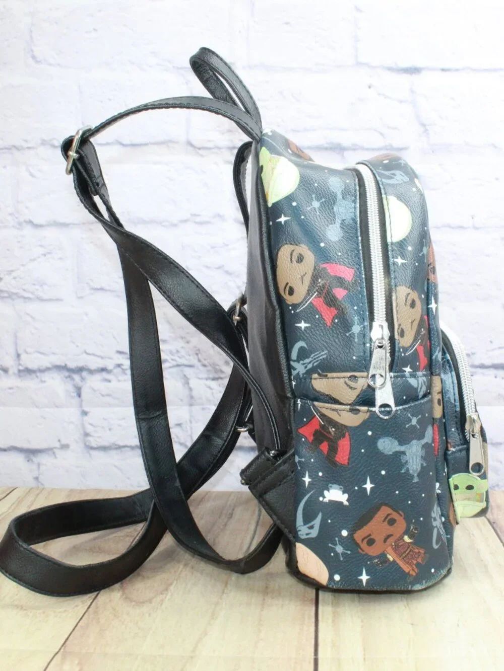 Funko Star Wars The Mandalorian Disney All Over Print Grogu Vinyl Mini Backpack